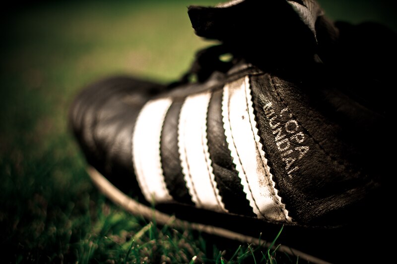 Adidas Copa Mundial — the longest-running football boot in production, first made in 1979.
