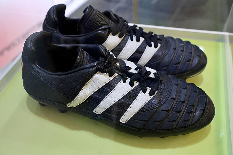 Adidas Predator OG (1994) — John Collins' player-issue pair. The boot that started the Predator line.
